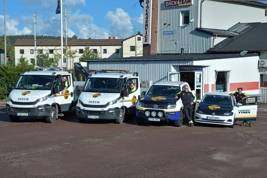 Startberedda på Jojjens - däckjour för personbilar mm